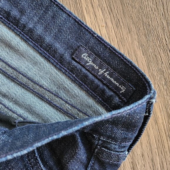 Citizens of Humanity Stretch High Rise  Wide Leg Dark Denim Jeans - Picture 7 of 11